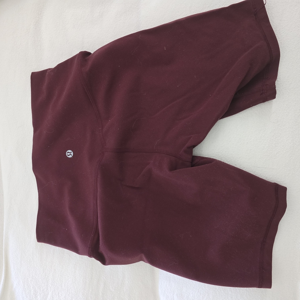 lululemon athletica Burgundy Bike Shorts